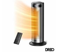 Dreo Solaris 628 Ceramic Tower Heater, 2000W, 70'd Oscillation, Eco Mode, Digital Thermostat, Remote Control, Safety Protection