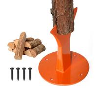 DREONVU Kindling Splitter Wood Splitter for Firewood Heavy Duty Forged Steel Manual Log Splitter for fireplaces, Camping, and Outdoor Use Orange