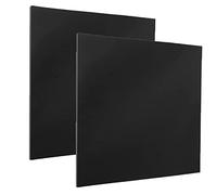 DRERIO 2 pcs 3mm Acrylic Plastic Sheet Black Acrylic Large Plastic Sheets for Crafts, 3mm Acrylic Plastic Boards for Painting, Picture Frame, Printing etc(30 x 30cm)