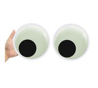 DRERIO 2 Pcs Giant Googly Eyes Large Luminous Self Adhesive 18 cm, Glow in the Dark Wiggle Eyes Glowing Big Sticky for DIY, Crafts Making, Party Decorations, Christmas Trees