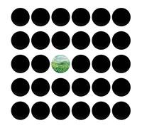 DRERIO 30 Pcs Black Acrylic Sheets 3*3cm 1mm Round Signs for DIY Crafts