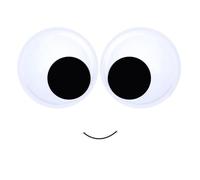 DRERIO Giant Googly Eyes - 2pcs, 18cm, Self-Adhesive, 7inch Wiggle Eyes for DIY Crafts & Party Decorations