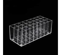 DRERIO Lipstick Organizer With 24 Slots, Acrylic Storage Case for Lip Gloss | Aacrylic Lipstick Storage Organizer Lipgloss Display Case, Clear Lip Balm Holder Display for lip gloss, lipstick, eyeliners