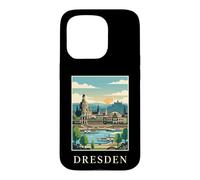 Dresden Germany Riverfront Skyline Travel Art Case for iPhone 15 Pro