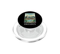 Dresden Germany Riverfront Skyline Travel Art PopSockets PopGrip for MagSafe
