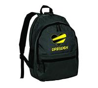 Dresden Germany Rucksack with Heart Fans Football Supporter One Size Synthetic with Zip Pockets and Shoulder Straps