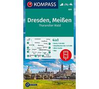 Dresden / Meißen / Tharandter Wald + Aktiv Guide (809): 4in1 Wanderkarte, mit Aktiv Guide und Detailkarten inklusive Karte zur offline Verwendung in ... Fahrradfahren. Skitouren. Langlaufen.