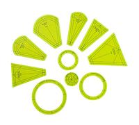 Dresden Quilting Template Set - 10 Pieces Dresden Plate Template Sets Patchwork Template Regular Blocks Ruler Foot Templates Dresden Petals for Domestic Sewing Machine