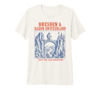 Dresden Saxon Switzerland Germany Hiking Bear Travel Premium T-Shirt