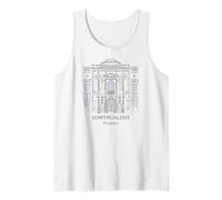 Dresden, Semper Gallery, Hand Drawing Art Museum Germany Tank Top