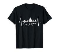 Dresden Skyline Heartbeat German Heart I Love Dresden T-Shirt