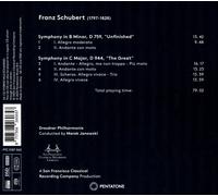 DRESDNER PHILHARMONIE / MAREK JANOWSKI SCHUBERT: SYMPHONIES UNFINISHED & GREAT N