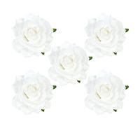 DRESHOW 5 Pack Flower Brooch Head Ornament Bride Women Rose Flower Hair Accessories Wedding Hair Clip Flamenco Dancer