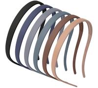 DRESHOW 6 Pcs Headbands for Glasses Wearers Non-Slip Pressure-Free Headbands with Teeth Comfortable Thin Plastic Head Bands for Girls and Women