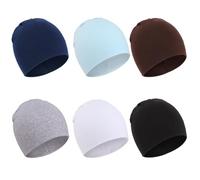 DRESHOW 6 Pieces Baby Beanie Newborn Toddler Soft Cute Knit Hat Hospital Hats for Baby Boys Infant Cap Beanies