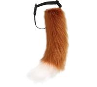 DRESHOW Fluffy Faux Fox Fur Tail Cosplay Costume for Women Halloween Party | Fluffy Faux Fur Cat Wolf Fox Tail, Equipped with Adjustable Waist Belt, Ideal Cosplay Accessory
