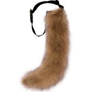 DRESHOW Fluffy Faux Fox Fur Tail Cosplay Costume for Women Halloween Party | Fluffy Faux Fur Cat Wolf Fox Tail, Equipped with Adjustable Waist Belt, Ideal Cosplay Accessory