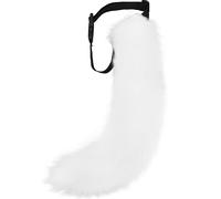 DRESHOW Fluffy Faux Fox Fur Tail Cosplay Costume for Women Halloween Party | Fluffy Faux Fur Cat Wolf Fox Tail, Equipped with Adjustable Waist Belt, Ideal Cosplay Accessory