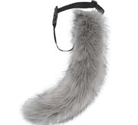 DRESHOW Fluffy Faux Fox Fur Tail Cosplay Costume for Women Halloween Party | Fluffy Faux Fur Cat Wolf Fox Tail, Equipped with Adjustable Waist Belt, Ideal Cosplay Accessory