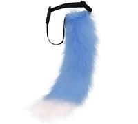 DRESHOW Fluffy Faux Fox Fur Tail Cosplay Costume for Women Halloween Party | Fluffy Faux Fur Cat Wolf Fox Tail, Equipped with Adjustable Waist Belt, Ideal Cosplay Accessory