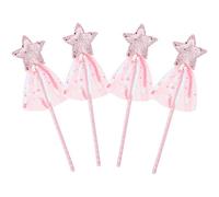 DRESHOW Glitter Star Wands Fairy Wands for Kids Fairy Magic Dress-up Star Wand Fairy Stick for Birthday Wedding Party Accessories
