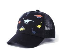 DRESHOW Toddler Baseball Cap Baby Sun Hat Cute Solid Color & Dinosaur Patterned Caps Unisex Baby Trucker Hats Infant Toddler Kid Hats for Boys Girls