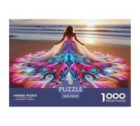Dress Beauty 1000 Piece Educational Game: Dancer in Multi-colored Dress for Adults Teens Premium 100% Recycled Board 70x50cm/1000pcs