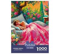 Dress BeautyJigsaw 1000 Pieces for Adults And Kids, Creative Round Puzzles Unique Challenge Games38x26cm/1000pcs