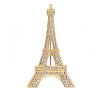 Dress Brooch Tower Shape Rhinestone Corsage