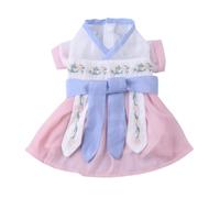 Dress Cloth Comfortable for Chinese Style, PET Cats and Dogs | Elegant Traditional Skirt Details, Easy Wear Fit, Walking and Party Use, M Size for 5-7kg Pets