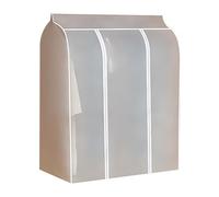 Dress Covers Garment Bags, Transparent Closet Dust Cover, Effective Yellowing Prevention, Clear Clothes Storage Organizer For Gown, Suit, Jacket, Wardrobe, Home, 19.69x39.37x47.24 Inches