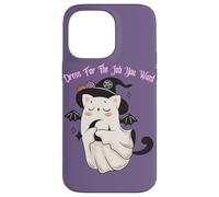 Dress For The Job You Want Ghost Witch Bat Black Cat Case for iPhone 14 Pro Max