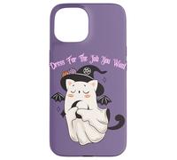 Dress For The Job You Want Ghost Witch Bat Black Cat Case for iPhone 15
