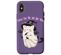 Dress For The Job You Want Ghost Witch Bat Black Cat Case for iPhone X/XS