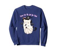 Dress For The Job You Want Ghost Witch Bat Black Cat Sweatshirt
