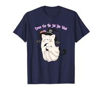 Dress for The Job You Want Ghost Witch Bat Black Cat T-Shirt