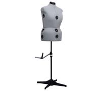 Dress Form Female Adjustable Grey Polyester ABS LSize 44-50 Tailor Display Dummy