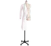 Dress Form Mannequin,Adjustable Full Body Dressmakers Mannequin on Wheels, Curvy Female Tailor Dummy, Fashion Display Model for Sewing, Crafting, and Fitting - Height Adjustable