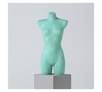 Dress Form Mannequin,Female Dress Form Mannequin with Fabric Cover - Adjustable Torso Model for Craft Shows & Photos, Easy Storage Clothing Display (Green)