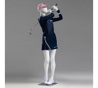 Dress Form Mannequin,Full Body Golf Sports Mannequin, Detachable Male & Female Dress Form, Realistic Manikin Display Stand with Sturdy Metal Base - Perfect for Retail & Showrooms