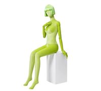 Dress Form Mannequin with Wig - Rotatable Head, Adjustable Arms, Fashion Display Model for Clothing Stores & Retail Showcases