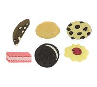 Dress it Up "In The Cookie Jar" Button, Plastic, Multi-Colour, 20 x 14-20 x 20 mm, 12-Piece