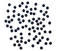 Dress It Up JBT-3244 Micro Mini Round Buttons, Black 0.12 inches
