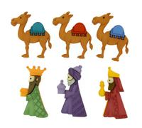 Dress It Up We Three Kings Christmas Buttons - per pack