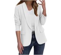 Dress Jackets for Women UK Elegant Open Front Long Sleeve Blazer Business Casual Work Office Coat Ladies Basic Solid Color Cardigan Classic Jacket Outwear