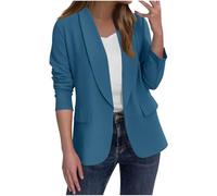 Dress Jackets for Women UK Elegant Open Front Long Sleeve Blazer Business Casual Work Office Coat Ladies Basic Solid Color Cardigan Classic Jacket Outwear