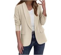 Dress Jackets for Women UK Elegant Open Front Long Sleeve Blazer Business Casual Work Office Coat Ladies Basic Solid Color Cardigan Classic Jacket Outwear