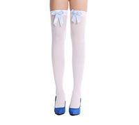 DRESS ME UP WZ-002WB stockings ladies stockings overknees stockings carnival white blue checked bow sailor sailor's bride