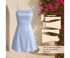 Dress Multi-Size Women's Sewing Patterns, 1:1 Scale Garment Sewing Patterns