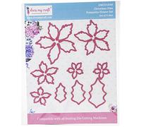 DRESS MY CRAFT/CRAFTER'S 3PL Metal Dies, Poinsettia Flower Set, One Size